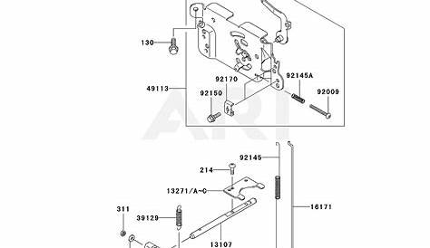 Kawasaki FH580V-DS28 4 Stroke Engine FH580V Parts Diagram for CONTROL