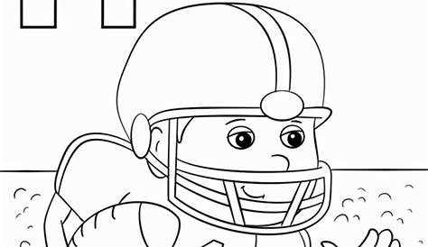 Free & Easy To Print Football Coloring Pages - Tulamama