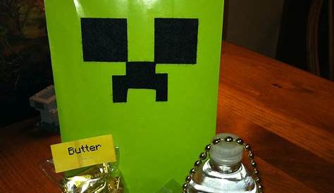 Minecraft Birthday Treat Bags | Minecraft birthday, Minecraft birthday
