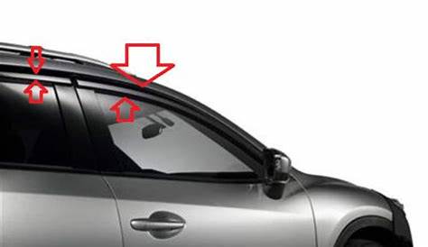 Mazda CX-5 Side Windows Deflectors (set of 4) 2013 2014 2015 2016