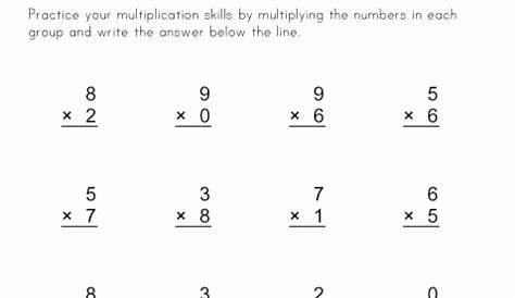 easy multiplication worksheet