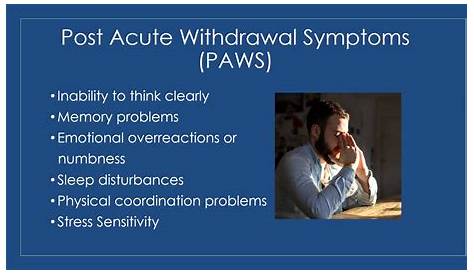 post acute withdrawal syndrome worksheets