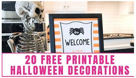 20 Free Printable Halloween Decorations - Freebie Finding Mom