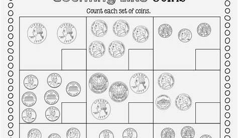 Free Printable Counting Coins Worksheets 1st Grade – Thekidsworksheet