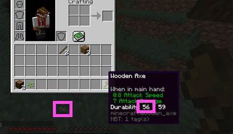 Show tool durability Minecraft Data Pack