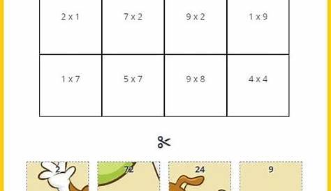 Math Multiplication Puzzles With Answers