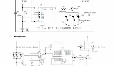 this is an IR remote control circuit diagram for | Chegg.com