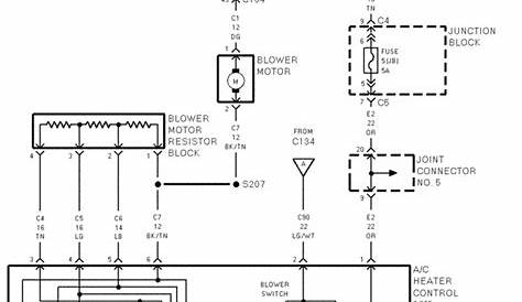 98 dodge dakota blower wiring diagram