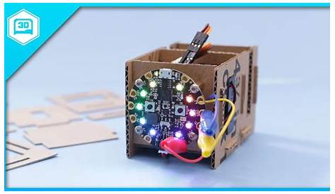 Cardboard Box Template for Circuit Playground #Adafruit - YouTube