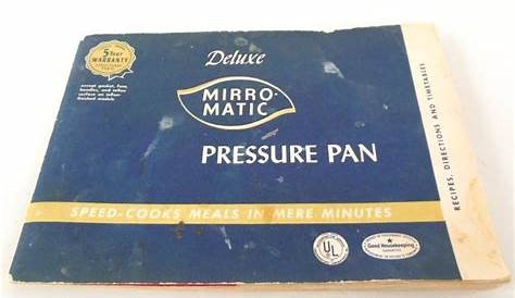 mirro matic pressure cooker manual