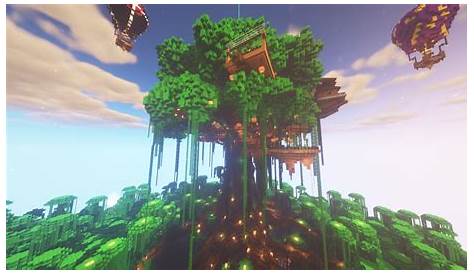 giant tree house minecraft