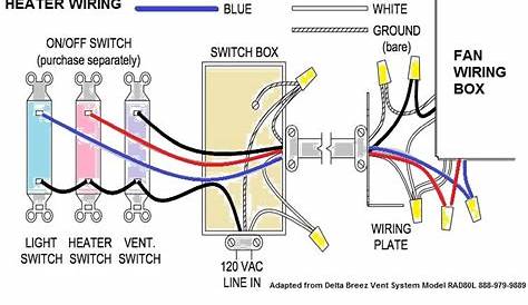 Wiring Diagram For A Bathroom Fan - Wiring Diagram and Schematics