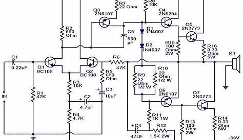 car subwoofer amplifier schematic circuit diagram