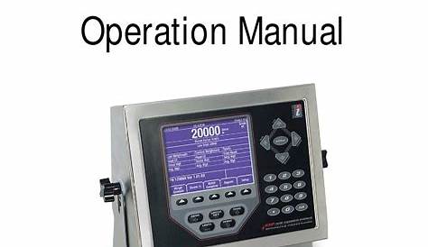 RICE LAKE 920I OPERATION MANUAL Pdf Download | ManualsLib