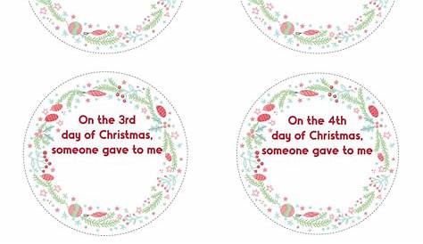 Creative 12 Days of Christmas Gifts & FREE Gift Tags - Play Party Plan
