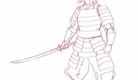 samurai armor drawing reference