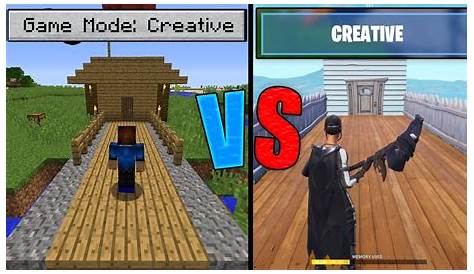 Fortnite vs Minecraft Creative Mode | Which is better? - YouTube