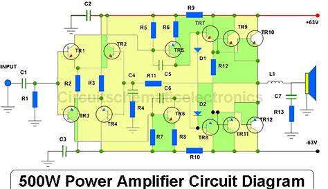 400w power amplifier circuit diagram