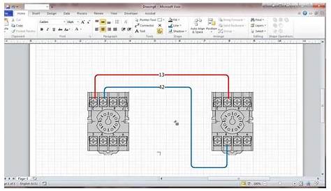 Visio 2010 Connectors and Connection Points Tutorial - Wiring Diagrams