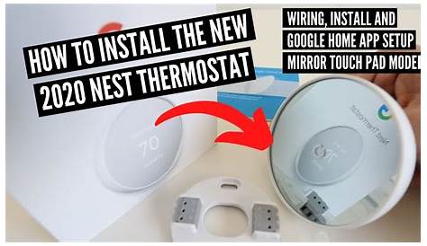 How To Install New Google Nest Thermostat 2020 | Google Home App - YouTube