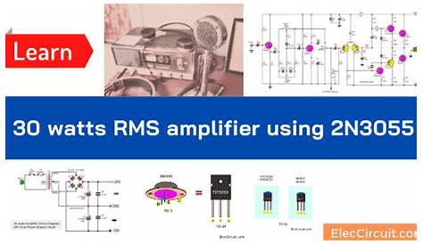 2n3055 audio amplifier circuit diagram