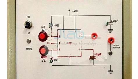 bistable multivibrator circuit using 555