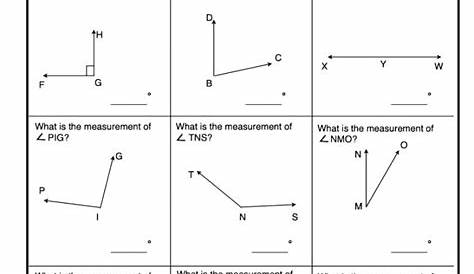measuring angles worksheet grade 4