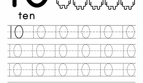 Worksheet Tracing Numbers | Lanunmuda