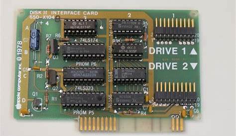 Apple II Disk II Floppy Controller W/16 Sector PROMs