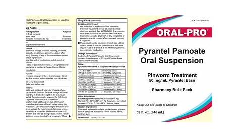 pyrantel pamoate suspension dosage chart for kittens