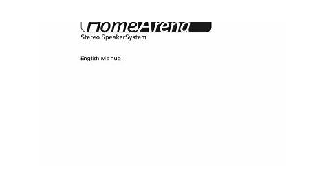 Terratec Manual HomeArena Stereo Owner manual | Manualzz