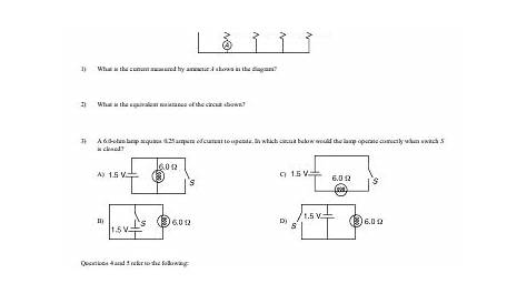 series and parallel circuits worksheets with answers