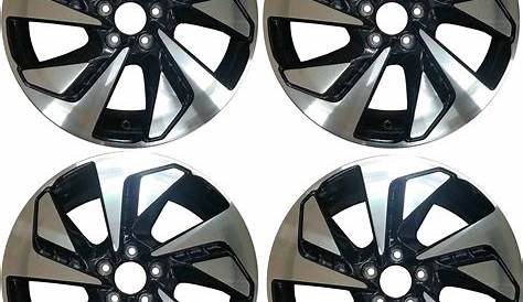 SET OF 4 18" 18x7 Alloy Wheels for Honda CR-V 2015 2016 Machined Black