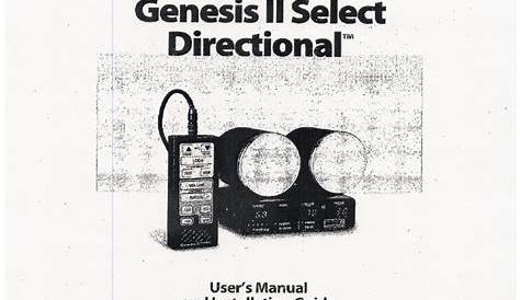 Genesis II Select Directional Canada Variant Rev 25 Aug 2010 Canadian