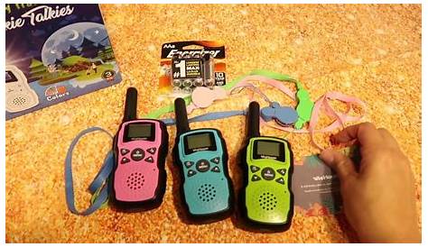 WISHOUSE 3 WALKIE TALKIE FOR KIDS RECHARGEBLE REVIEW - YouTube