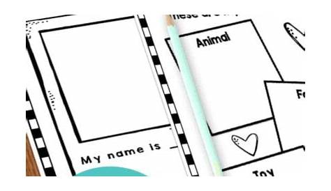 All About Me Worksheets Free Printable For Kindergarten