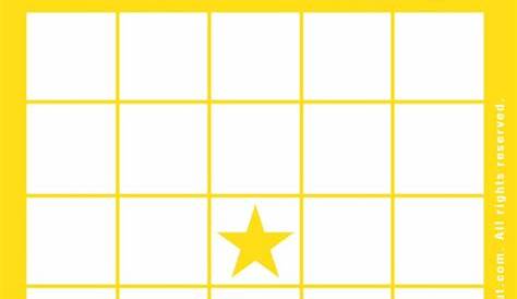 Bingo Card Blank Template - Bingocardprintout - Printable Bingo Cards