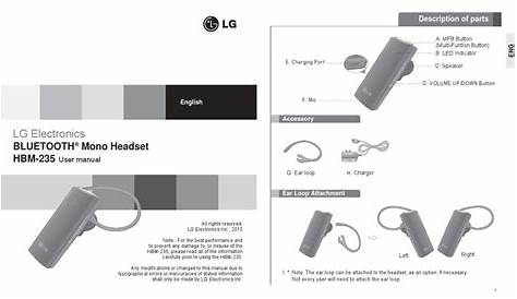 LG HBM-235 USER MANUAL Pdf Download | ManualsLib