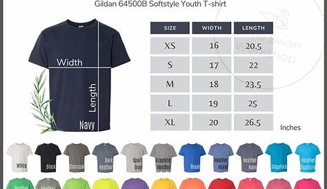 youth size shirts chart