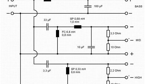 4 way crossover circuit diagram