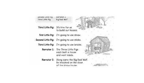 three little pigs story printable pdf