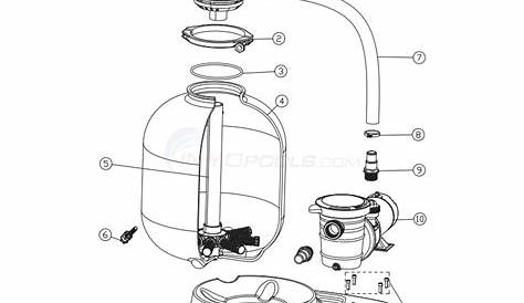 PureLine 19" Above Ground Pool Sand Filter System Parts - INYOPools.com