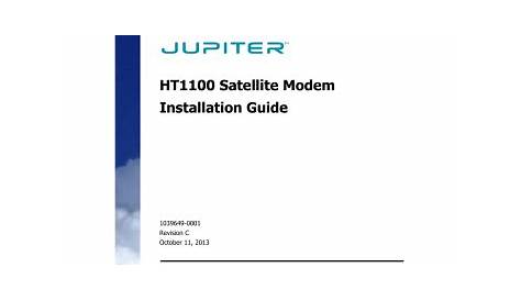 HT1100 Satellite Modem Installation Guide | Manualzz