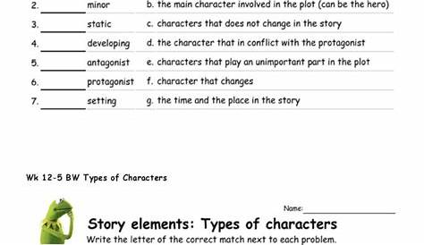 Types of Characters : English ESL worksheets pdf & doc