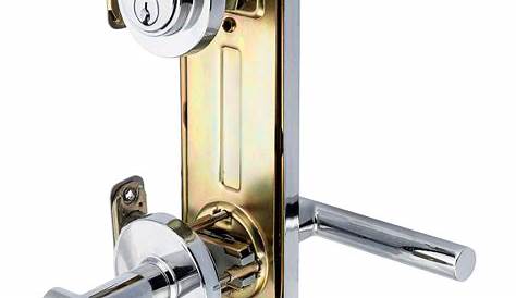 Interconnected Door Lock Reversible Passage Lever - Chrome - Harney