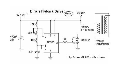 flyback transformer drivers under Repository-circuits -32829- : Next.gr