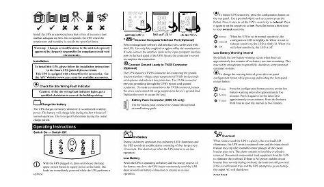 APC Smart-UPS 1400 User Manual - ExcessUPS