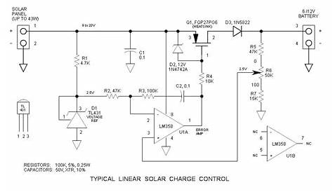 solar charging controller circuit diagram