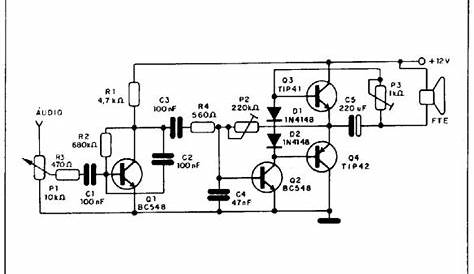 an electronic circuit diagram showing the components