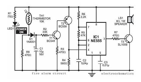 block diagram of fire alarm circuit